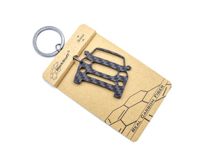 BlackStuff Carbon Fiber Keychain Keyring Ring Holder Compatible with X Class BS-1014