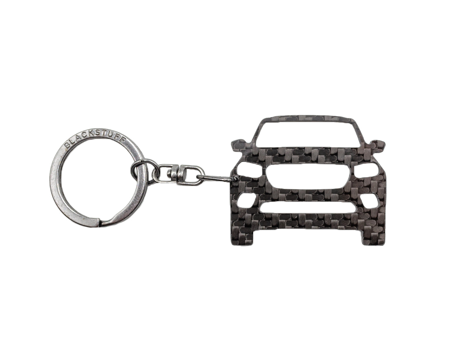 BlackStuff Carbon Fiber Keychain Keyring Ring Holder Compatible with X Class BS-1014