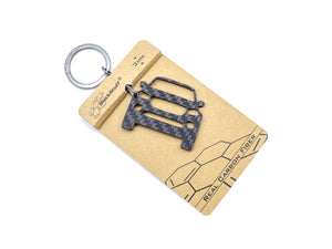 BlackStuff Carbon Fiber Keychain Keyring Ring Holder Compatible with X Class Widebody BS-1015