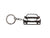 BlackStuff Carbon Fiber Keychain Keyring Ring Holder Compatible with C-Class W204 Facelift 2011-2014 BS-1016