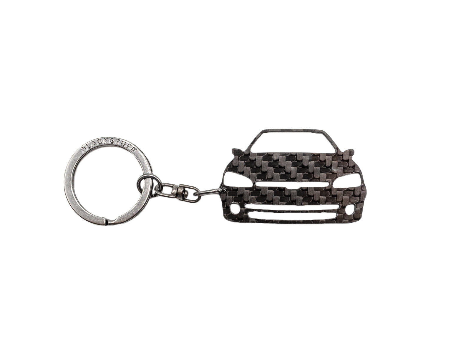 BlackStuff Carbon Fiber Keychain Keyring Ring Holder Compatible with 106 Rallye BS-1018