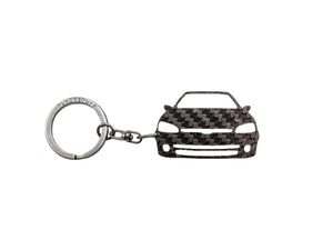 BlackStuff Carbon Fiber Keychain Keyring Ring Holder Compatible with 106 Rallye BS-1018