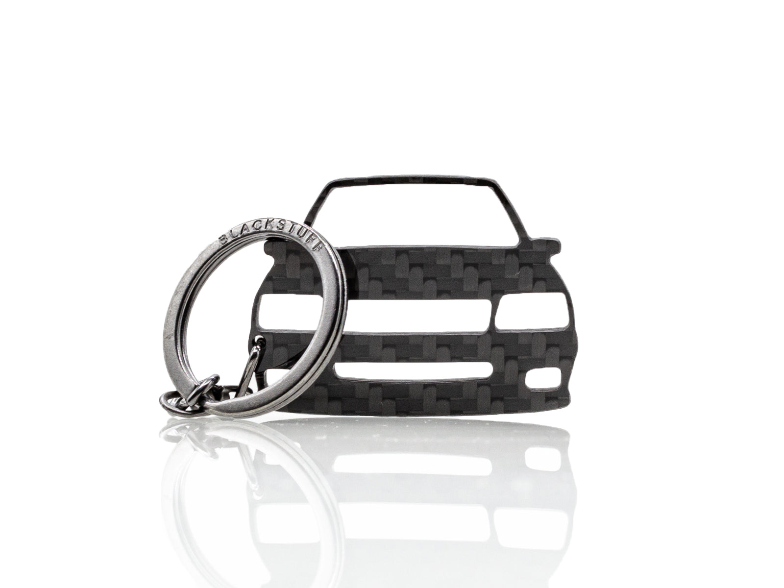 BlackStuff Carbon Fiber Keychain Keyring Ring Holder Compatible with 205 BS-1019