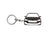 BlackStuff Carbon Fiber Keychain Keyring Ring Holder Compatible with Octavia NX MK4 2020 BS-1020