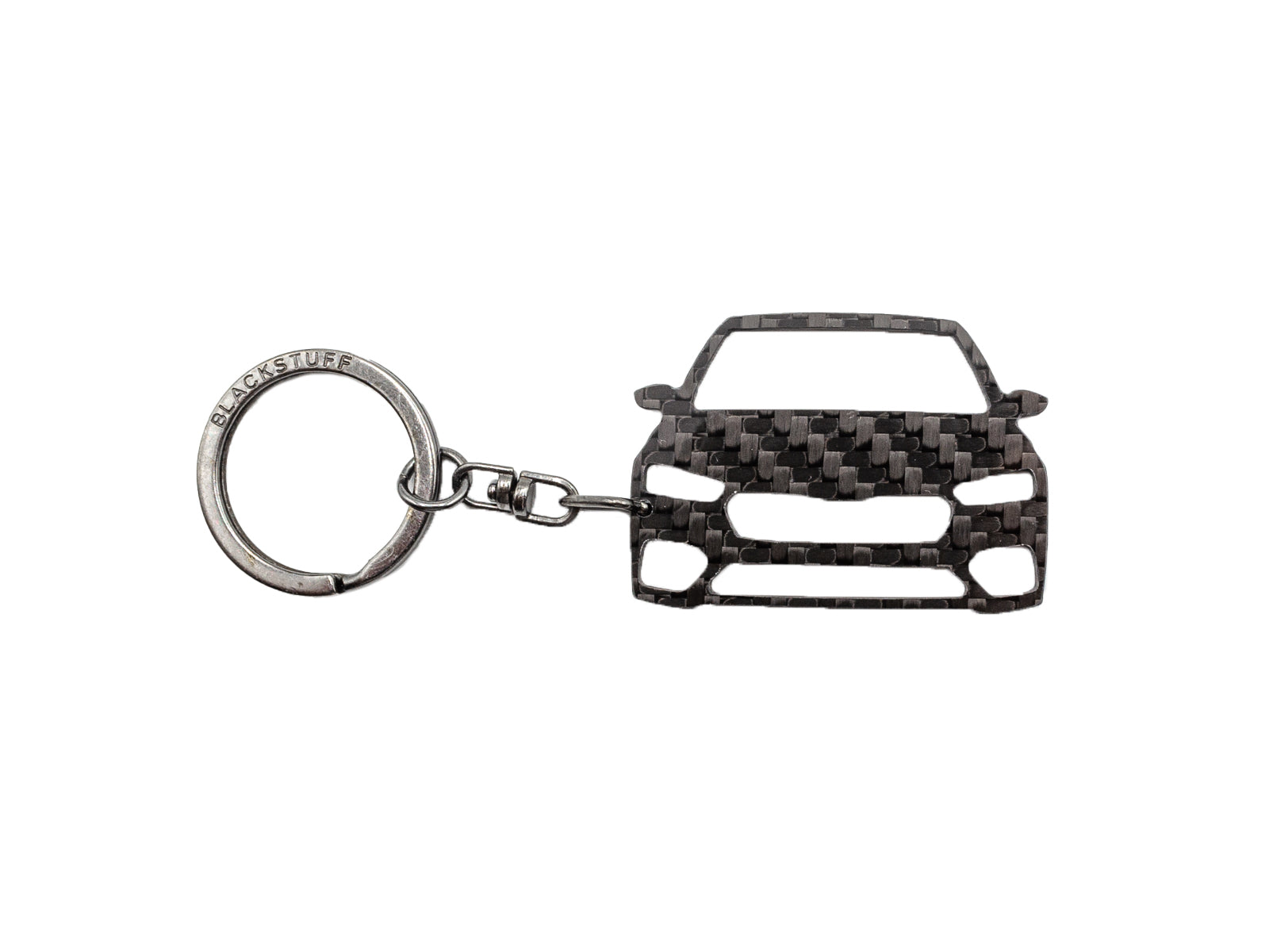 BlackStuff Carbon Fiber Keychain Keyring Ring Holder Compatible with Octavia NX MK4 RS 2020 BS-1021