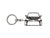 BlackStuff Carbon Fiber Keychain Keyring Ring Holder Compatible with Yaris GR Mk4 XP210 2020 BS-1022