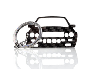 BlackStuff Carbon Fiber Keychain Keyring Ring Holder Compatible with Delta Integrale 1985-1991 BS-1023