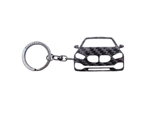 BlackStuff Carbon Fiber Keychain Keyring Ring Holder Compatible with 1Series F40 2019 BS-1025