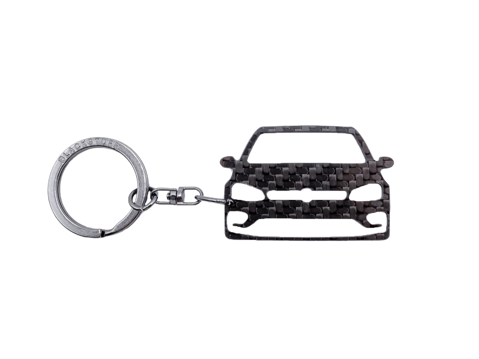 BlackStuff Carbon Fiber Keychain Keyring Ring Holder Compatible with Golf R mk7.5 2019-2020 BS-1026