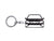 BlackStuff Carbon Fiber Keychain Keyring Ring Holder Compatible with Golf R mk7.5 2019-2020 BS-1026