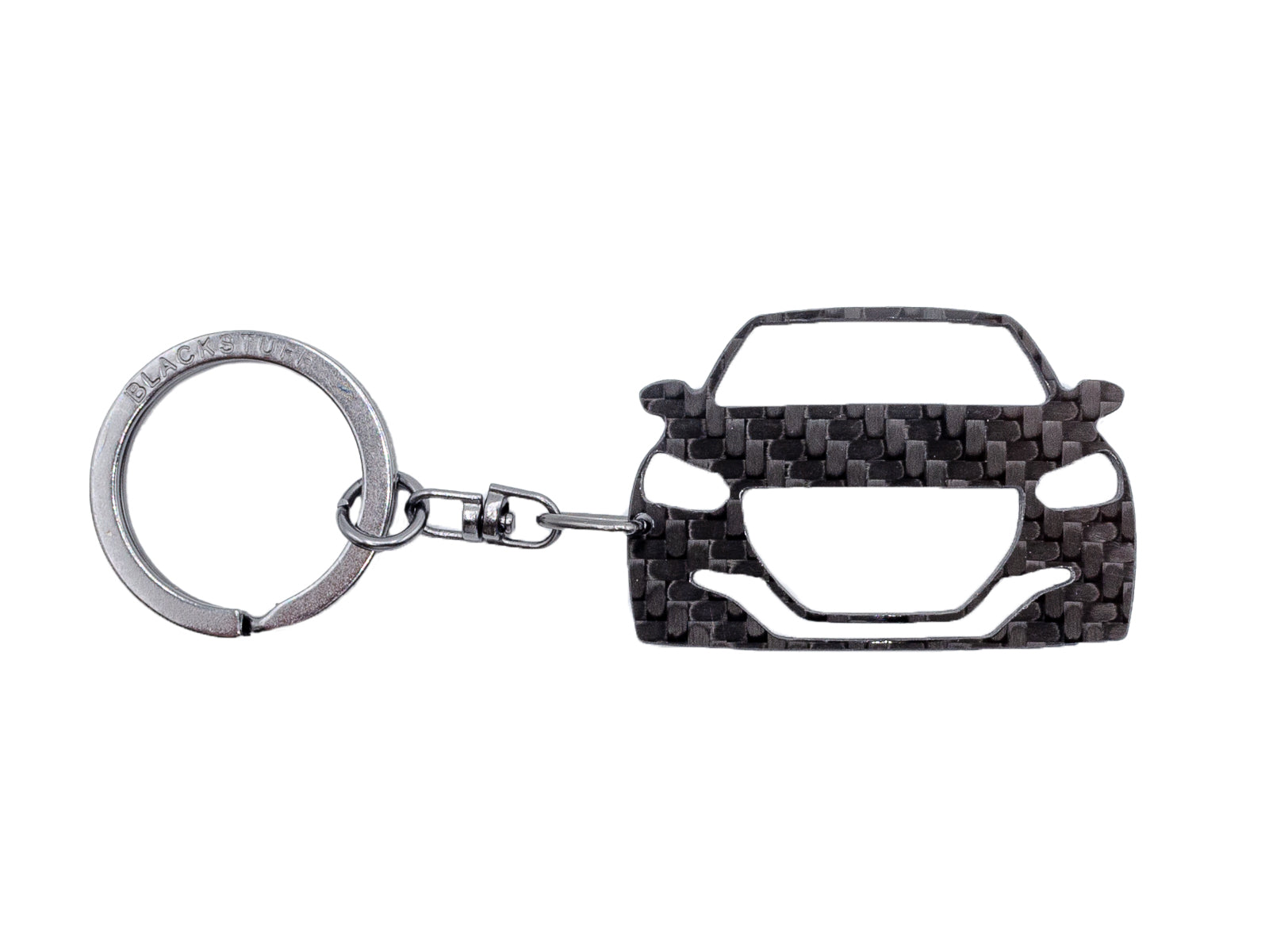 BlackStuff Carbon Fiber Keychain Keyring Ring Holder Compatible with 208 2019 BS-1027