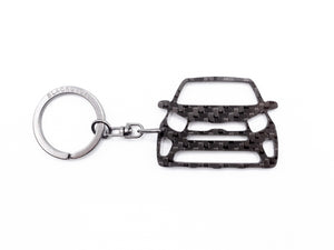 BlackStuff Carbon Fiber Keychain Keyring Ring Holder Compatible with Picanto X-Line 2019 BS-1029