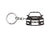 BlackStuff Carbon Fiber Keychain Keyring Ring Holder Compatible with EVO 9 BS-1031