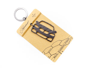 BlackStuff Carbon Fiber Keychain Keyring Ring Holder Compatible with 240i M F22 BS-1032