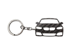 BlackStuff Carbon Fiber Keychain Keyring Ring Holder Compatible with 240i M F22 BS-1032