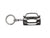 BlackStuff Carbon Fiber Keychain Keyring Ring Holder Compatible with Mustang Mach-E BS-1034