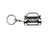 BlackStuff Carbon Fiber Keychain Keyring Ring Holder Compatible with C4 2021 BS-1035