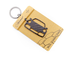 BlackStuff Carbon Fiber Keychain Keyring Ring Holder Compatible with 992 Carrera 2019 BS-1037