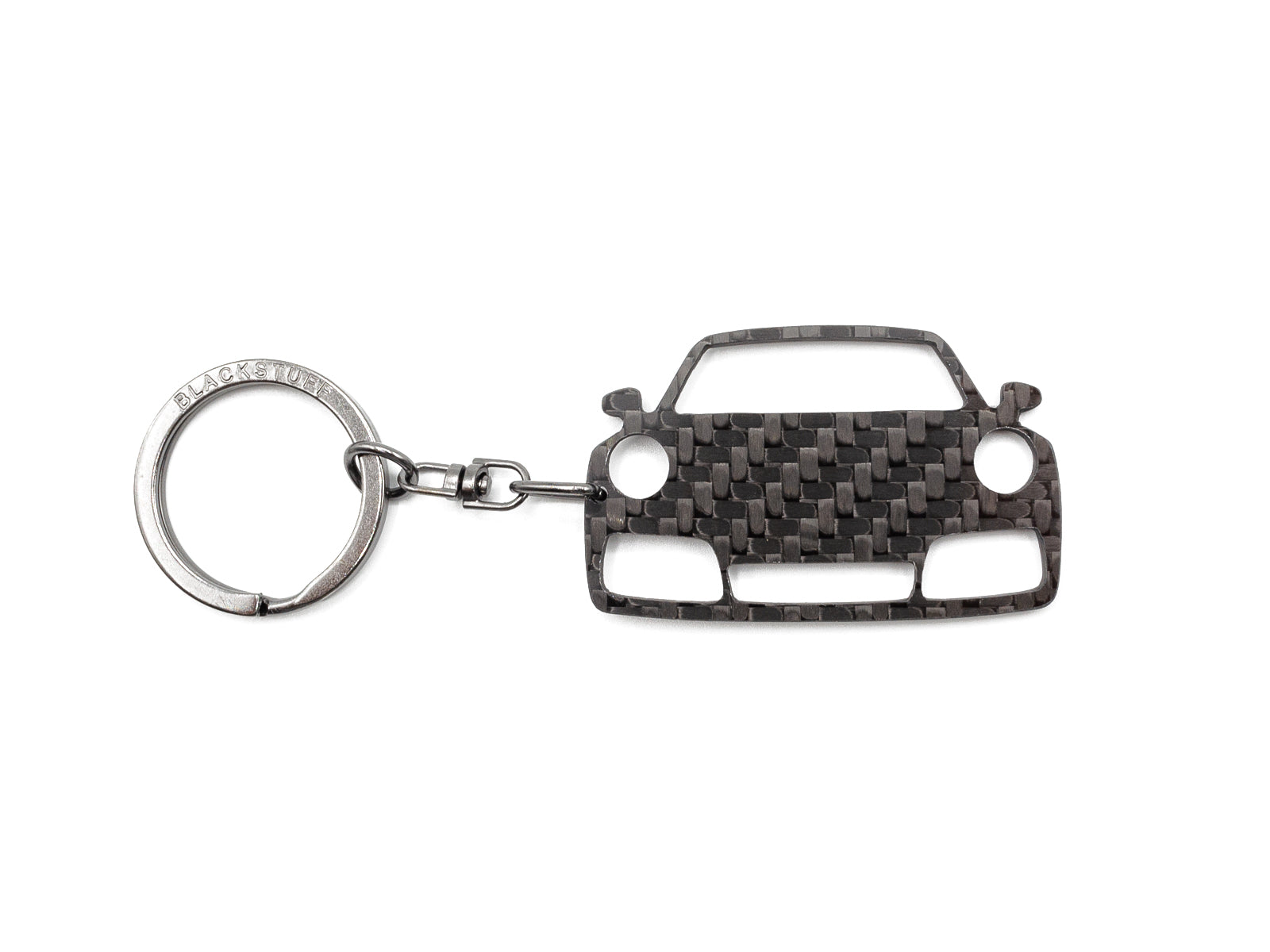 BlackStuff Carbon Fiber Keychain Keyring Ring Holder Compatible with 992 Carrera 2019 BS-1037