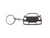 BlackStuff Carbon Fiber Keychain Keyring Ring Holder Compatible with 992 Carrera 2019 BS-1037