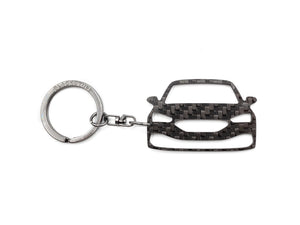 BlackStuff Carbon Fiber Keychain Keyring Ring Holder Compatible with Leon MK4 KL1 KL8 2020 BS-1040