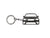 BlackStuff Carbon Fiber Keychain Keyring Ring Holder Compatible with Ibiza MK5 6F KJ1 2017 BS-1041