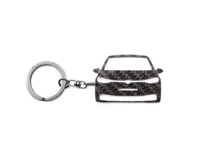 BlackStuff Carbon Fiber Keychain Keyring Ring Holder Compatible with ID.3 BS-1042