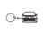 BlackStuff Carbon Fiber Keychain Keyring Ring Holder Compatible with  ID.4 BS-1043