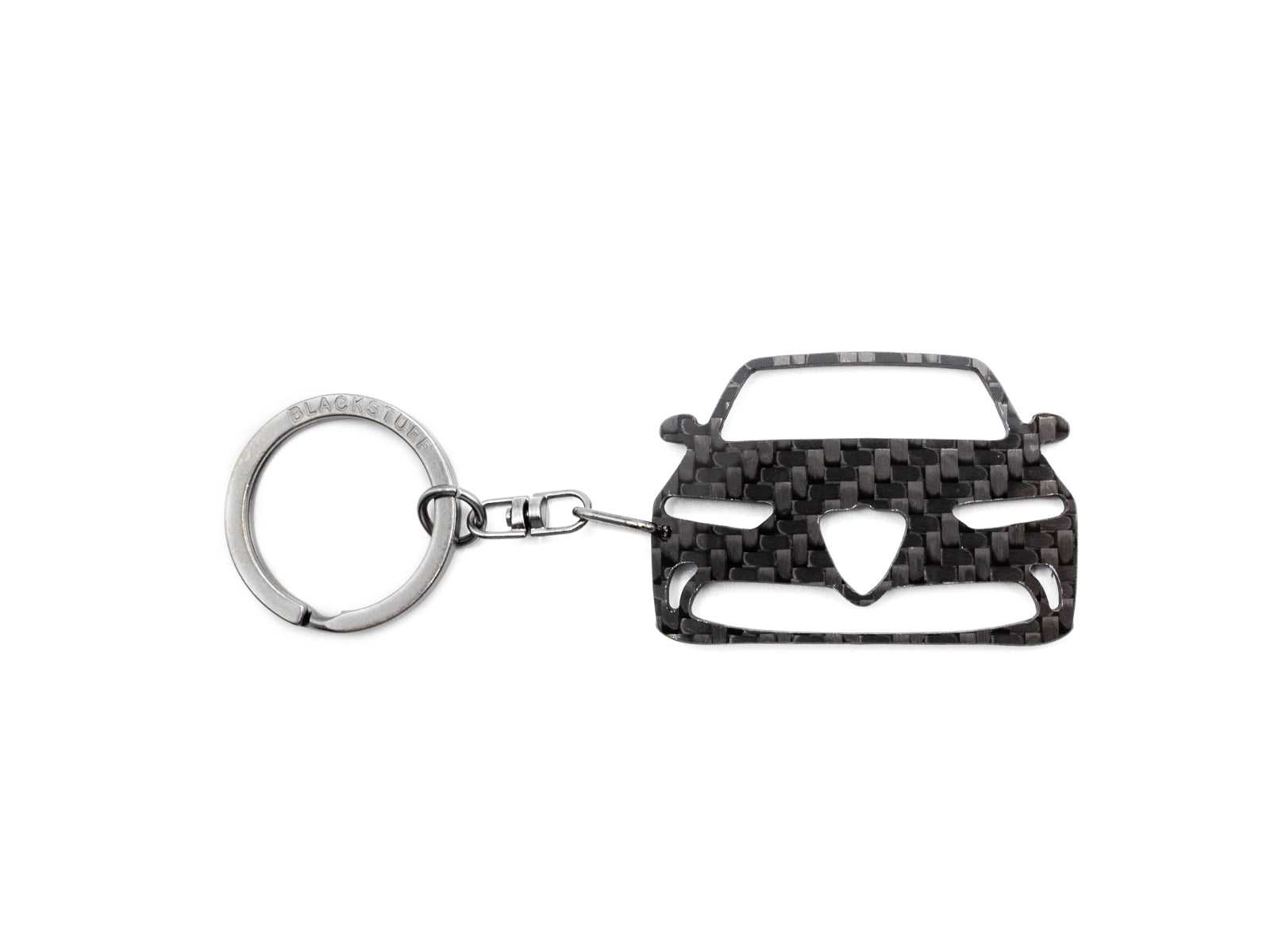 Carbon Fiber Keychain Keyring Ring Holder Compatible with Tonale BS-1046