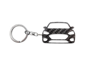 Carbon Fiber Keychain Keyring Ring Holder Compatible with Focus MK4 ST Line BS-1048