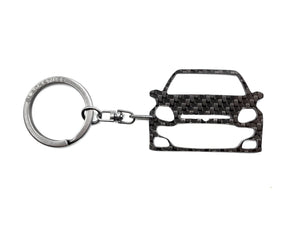 BlackStuff Carbon Fiber Keychain Compatible with Punto Evo Abarth BS-1049