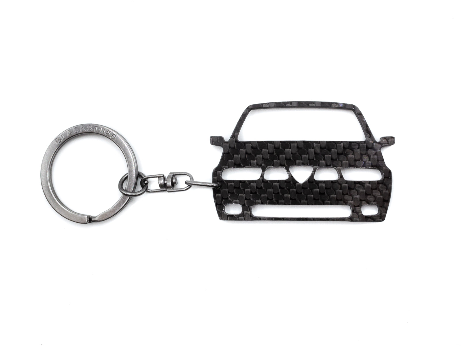 BlackStuff Carbon Fiber Keychain Compatible with Alfa 155 BS-1052