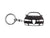 BlackStuff Carbon Fiber Keychain Compatible with Alfa 156 Giugiaro BS-1053