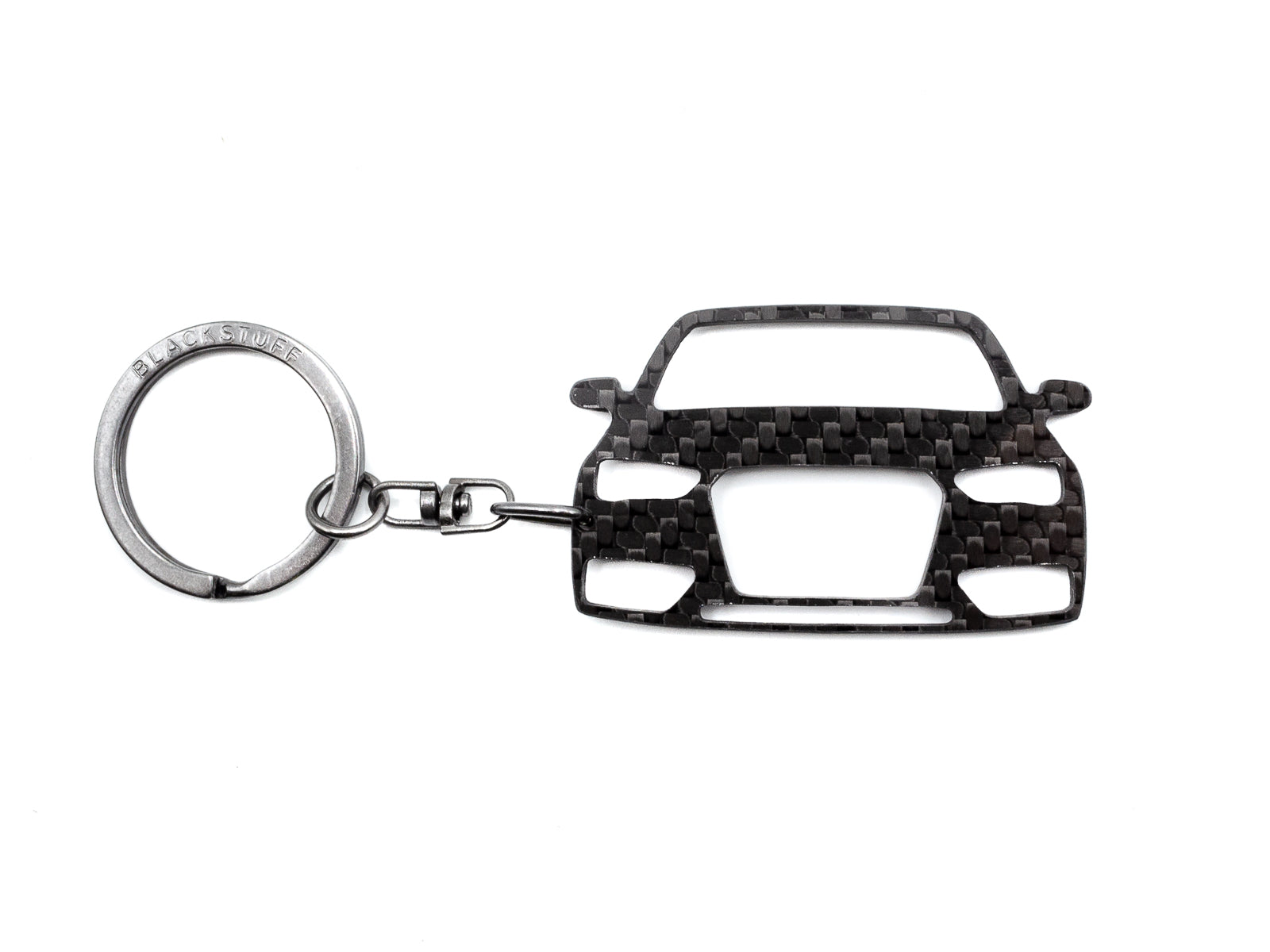 BlackStuff Carbon Fiber Keychain Compatible with A4 B8 facelift 2012 BS-1054