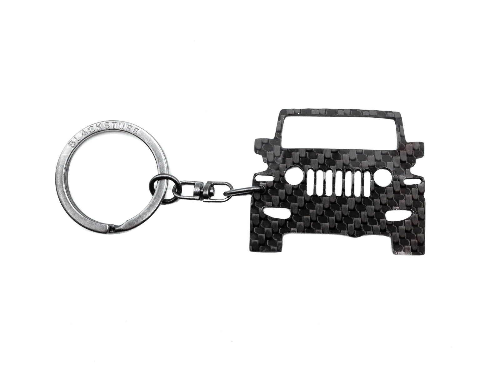 BlackStuff Carbon Fiber Keychain Compatible with JL 2017+ BS-1084