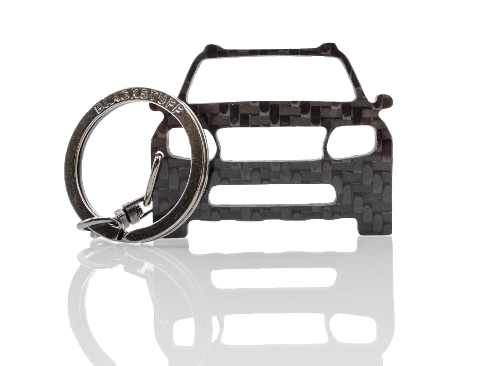 BlackStuff Carbon Fiber Keychain Keyring Ring Holder Compatible with Duster MK1 2009-2017 BS-159