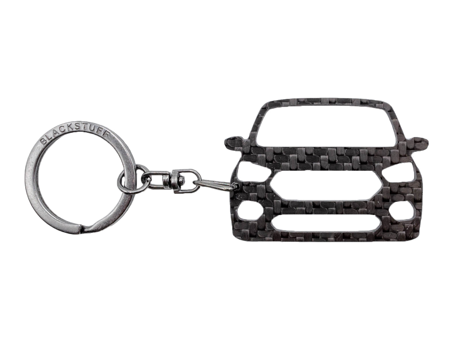 BlackStuff Carbon Fiber Keychain Keyring Ring Holder Compatible with Kuga MK2 2012-2019 BS-185