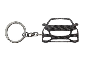 BlackStuff Carbon Fiber Keychain Keyring Ring Holder Compatible with CLA Class C117 2013-2019 BS-197