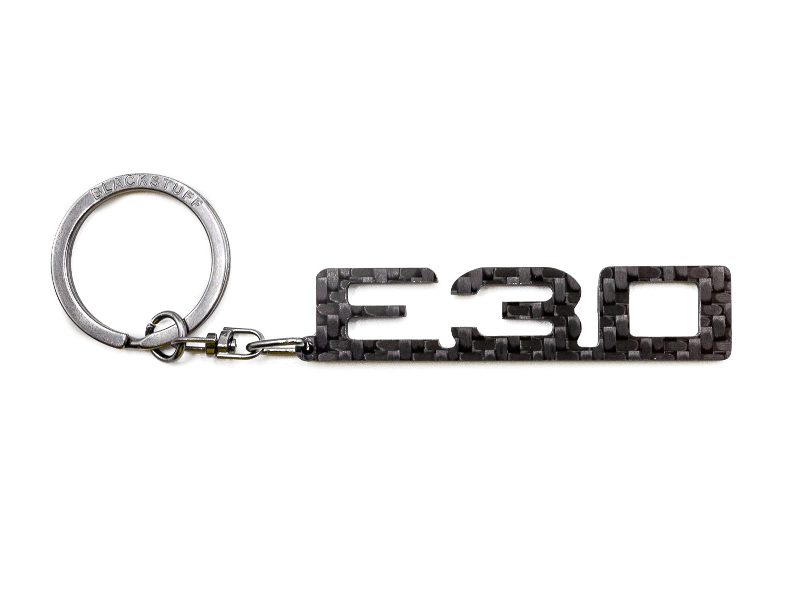 BlackStuff Carbon Fiber Keychain Keyring Ring Holder Compatible with M3 E30 BS-325