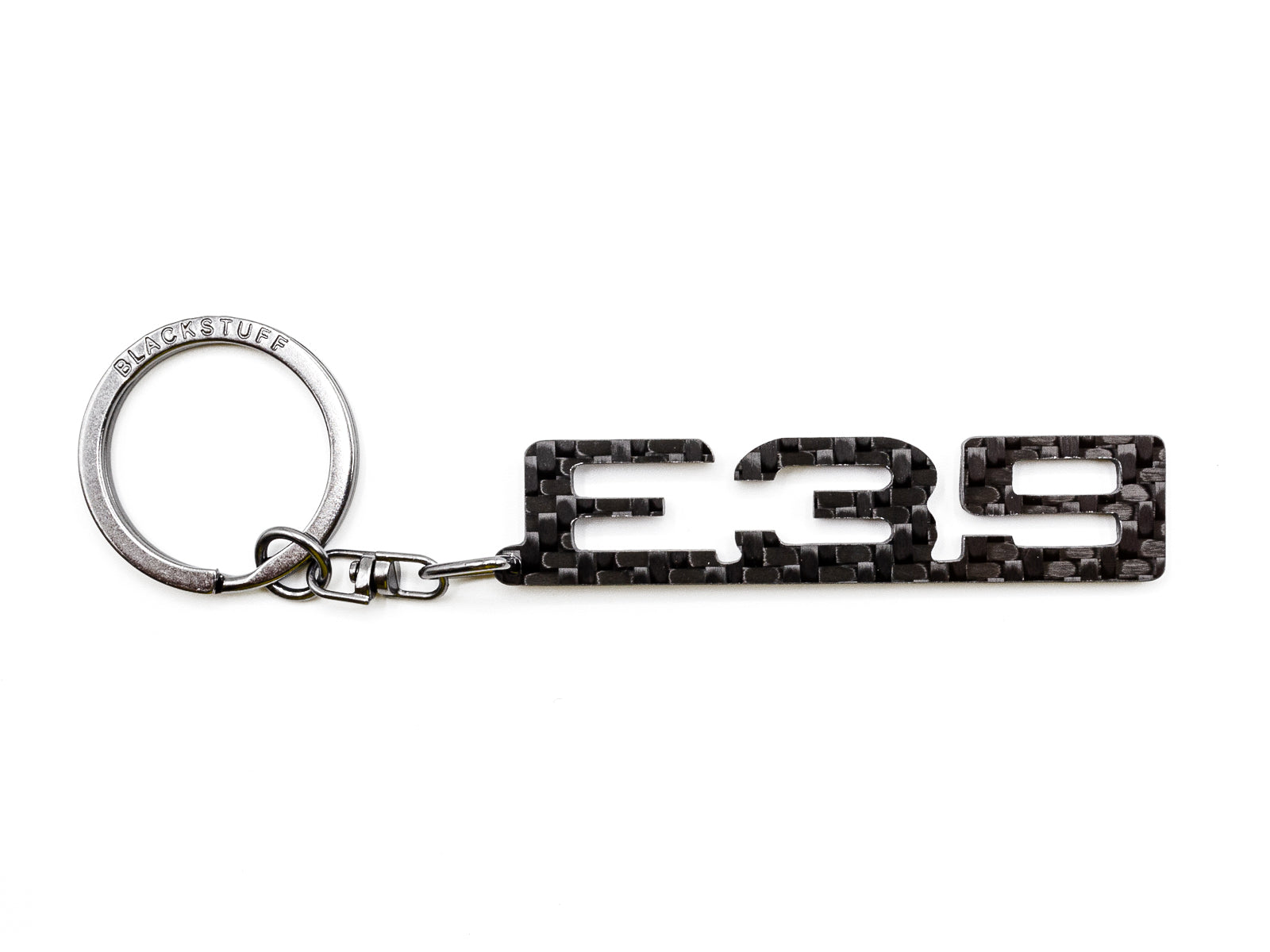 BlackStuff Carbon Fiber Keychain Keyring Ring Holder Compatible with M5 E39 BS-327