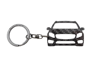 BlackStuff Carbon Fiber Keychain Keyring Ring Holder Compatible with GLA Class X126 2014-2019 BS-601