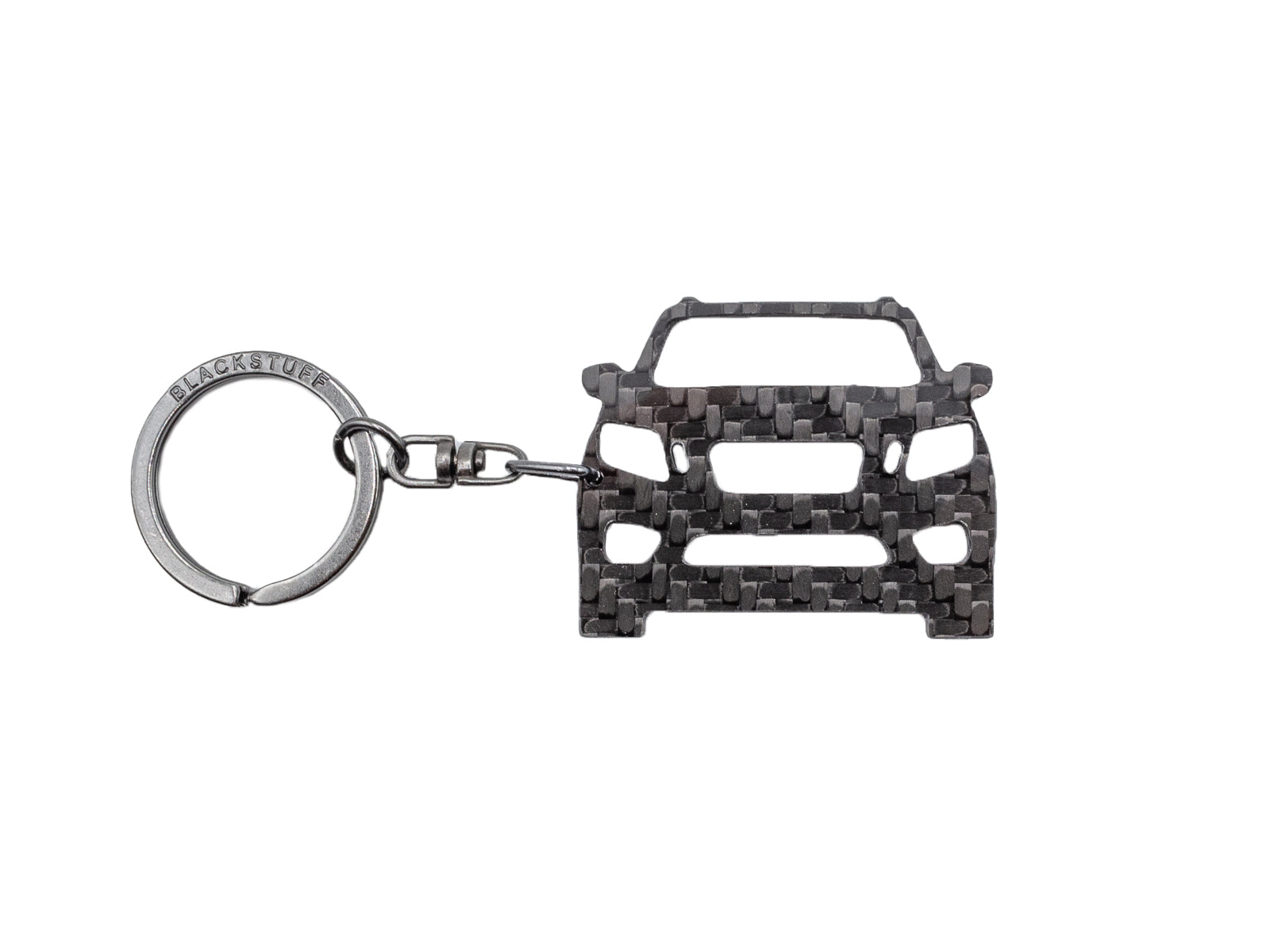 BlackStuff Carbon Fiber Keychain Keyring Ring Holder Compatible with Navara D23 2015-2019 BS-652