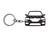 BlackStuff Carbon Fiber Keychain Keyring Ring Holder Compatible with Koleos BS-666