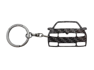 BlackStuff Carbon Fiber Keychain Keyring Ring Holder Compatible with Fabia MK1 6Y 1999-2007 BS-675