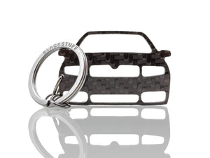 BlackStuff Carbon Fiber Keychain Keyring Ring Holder Compatible with Fabia MK1 6Y 1999-2007 BS-675