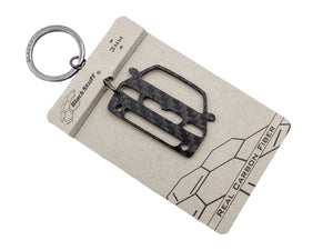 BlackStuff Carbon Fiber Keychain Keyring Ring Holder Compatible with Octavia 1Z MK2 VRS 2004-2009 BS-678