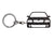 BlackStuff Carbon Fiber Keychain Keyring Ring Holder Compatible with Octavia 1Z MK2 VRS 2004-2009 BS-678