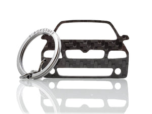 BlackStuff Carbon Fiber Keychain Keyring Ring Holder Compatible with Octavia 1Z MK2 VRS 2004-2009 BS-678