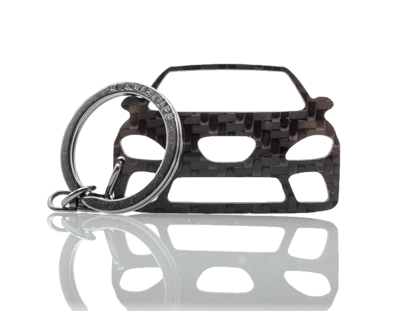 BlackStuff Carbon Fiber Keychain Keyring Ring Holder Compatible with Leon MK2 1P Cupra FR 2005-2009 BS-922