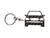 BlackStuff Carbon Fiber Keychain Keyring Ring Holder Compatible with M-Class W163 BS-925